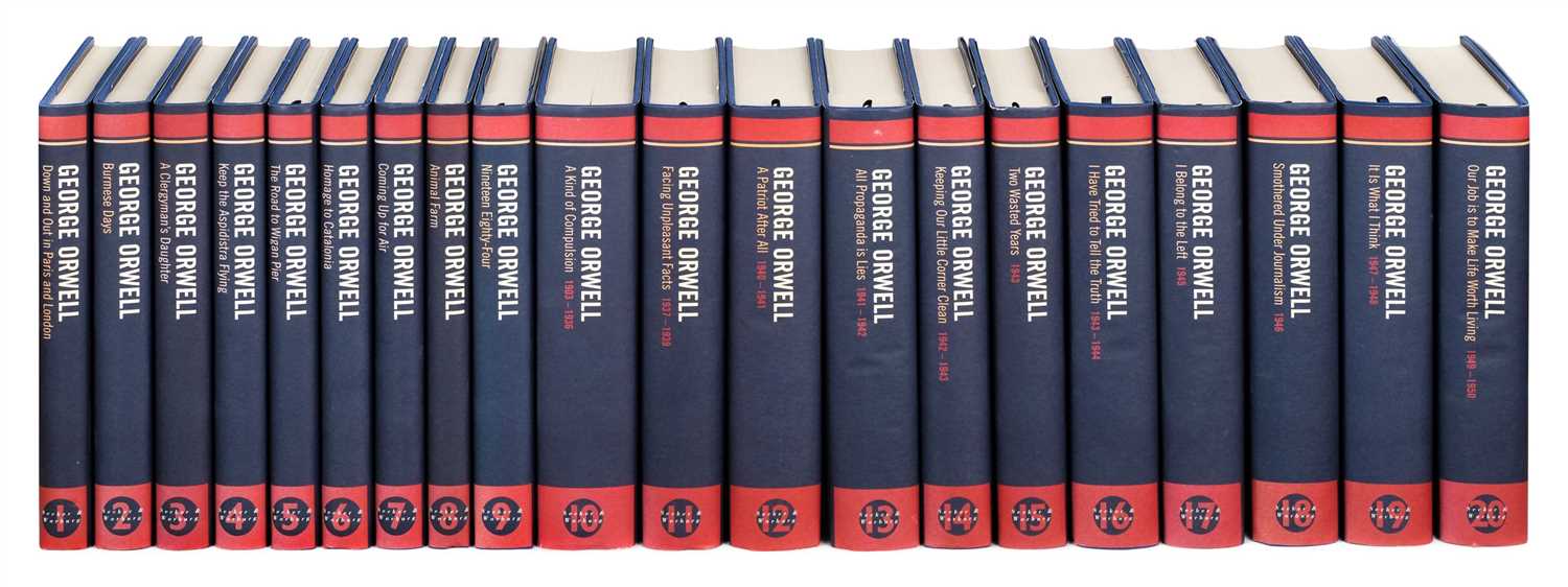 Lot 737 - Orwell (George). Complete Works, 20 volumes, 1997-98
