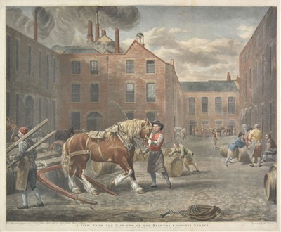 Lot 230 - Ward (William). A View from the East-End of the Brewery Chiswell Street, 1792