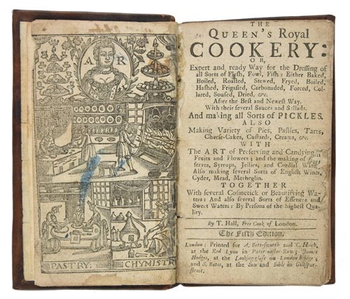 Lot 450 - Hall (T.). The Queen's Royal Cookery, 5th edition, [1730?]