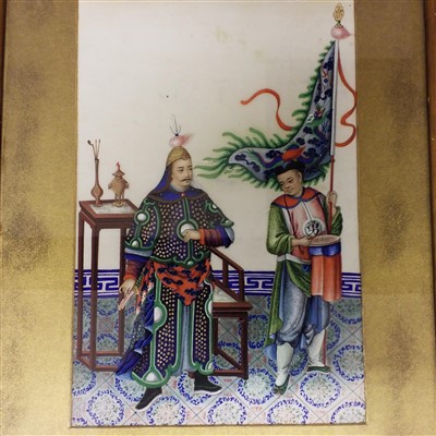 Lot 286 - Chinese pith paintings.