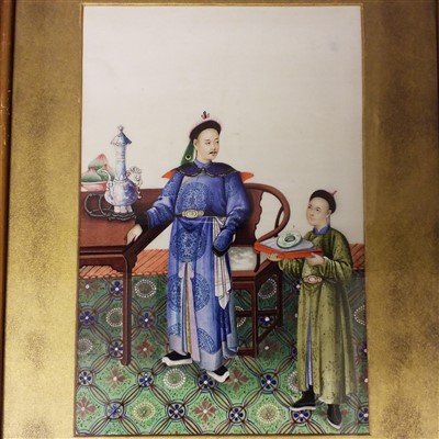 Lot 286 - Chinese pith paintings.
