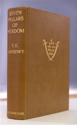 Lot 383 - Lawrence (T.E.) Seven Pillars of Wisdom, 1st traded edition, 1935