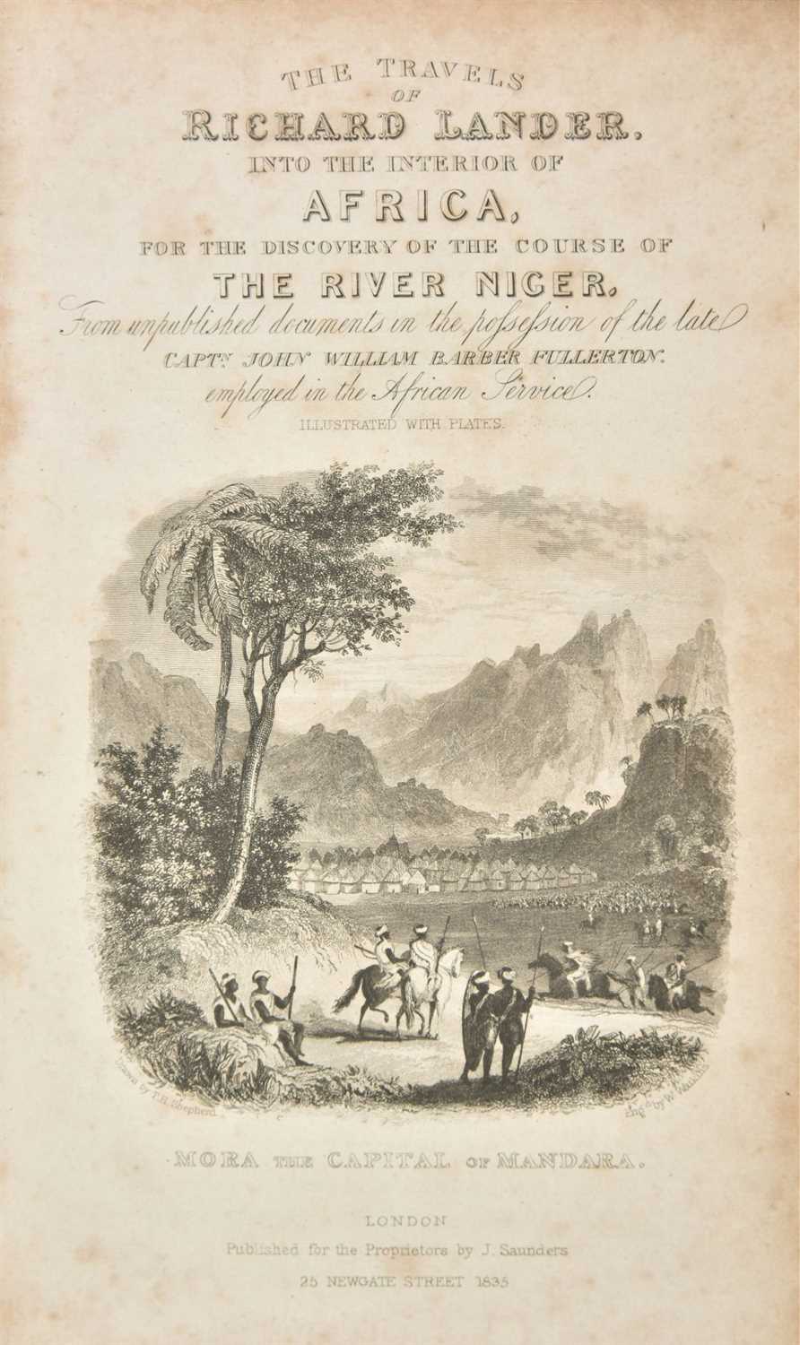 Lot 18 - Huish (Robert). The Travels of Richard and John Lander, 1836