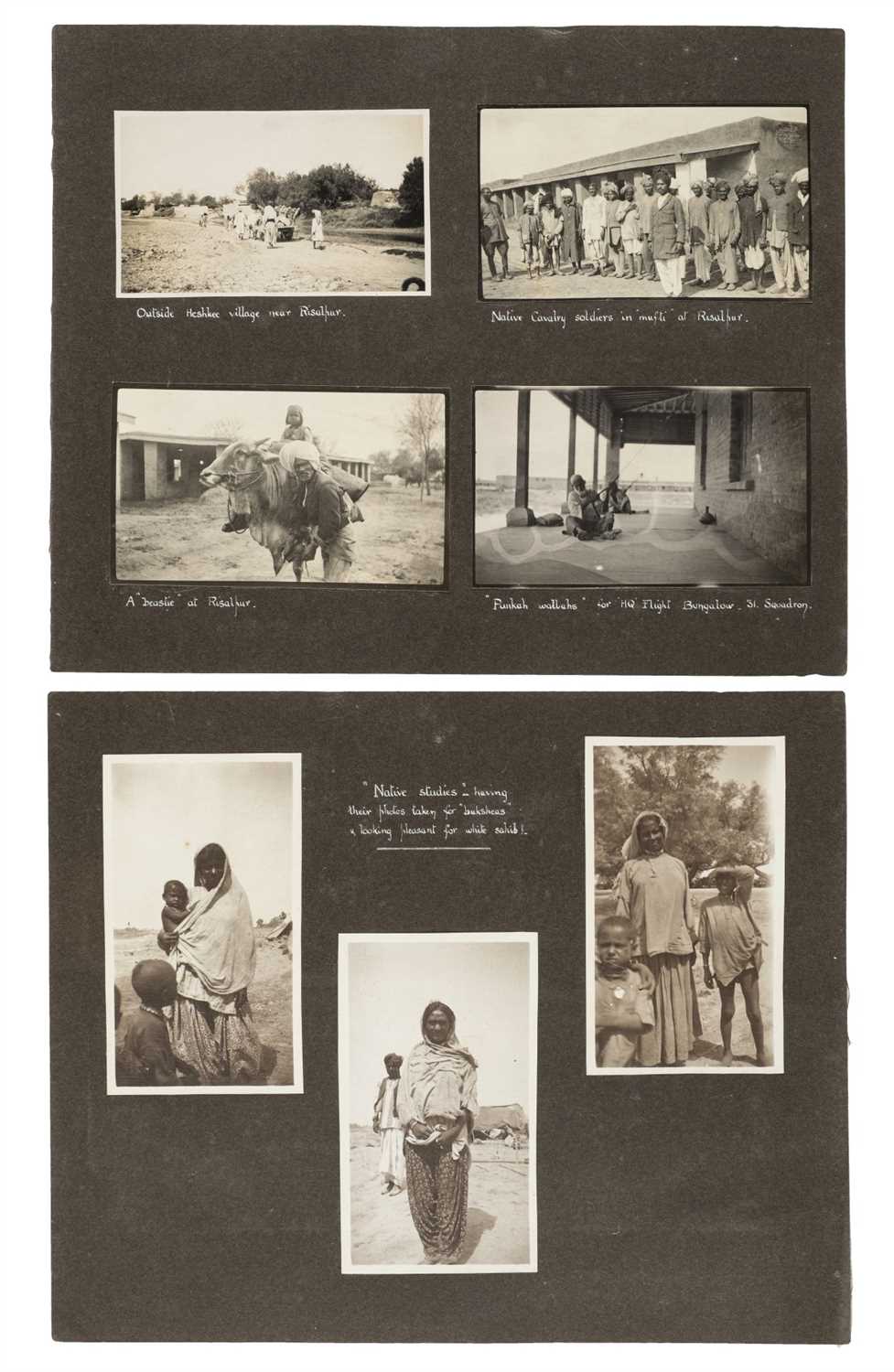 Lot 135 - India & Afghanistan. A book of photographs taken in India, circa 1916-19