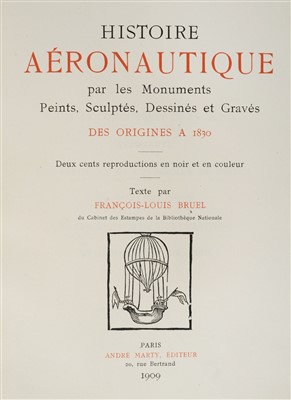Lot 392 - Bruel (Francois-Louis). Histoire Aeronautique..., 1909