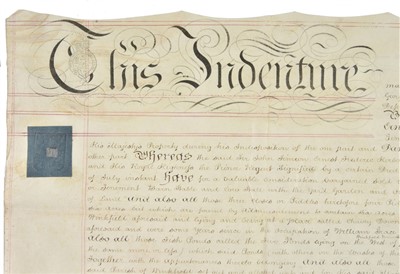 Lot 247 - [George III]. Deed of covenant to produce title deeds, 1816