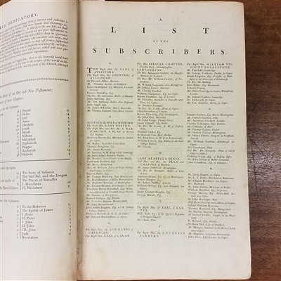 Lot 282 - Bible [English]. The Holy Bible, Cambridge: John Baskerville, 1763