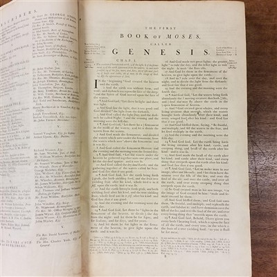 Lot 282 - Bible [English]. The Holy Bible, Cambridge: John Baskerville, 1763