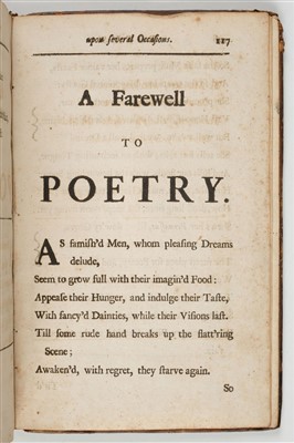 Lot 93 - Hopkins (Charles). Epistolary Poems, 1st edition, 1694