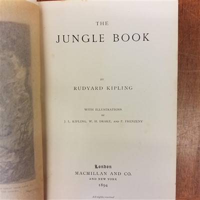 Lot 561 - Kipling (Rudyard). The Jungle Book; The Second Jungle Book, 1894 & 1895