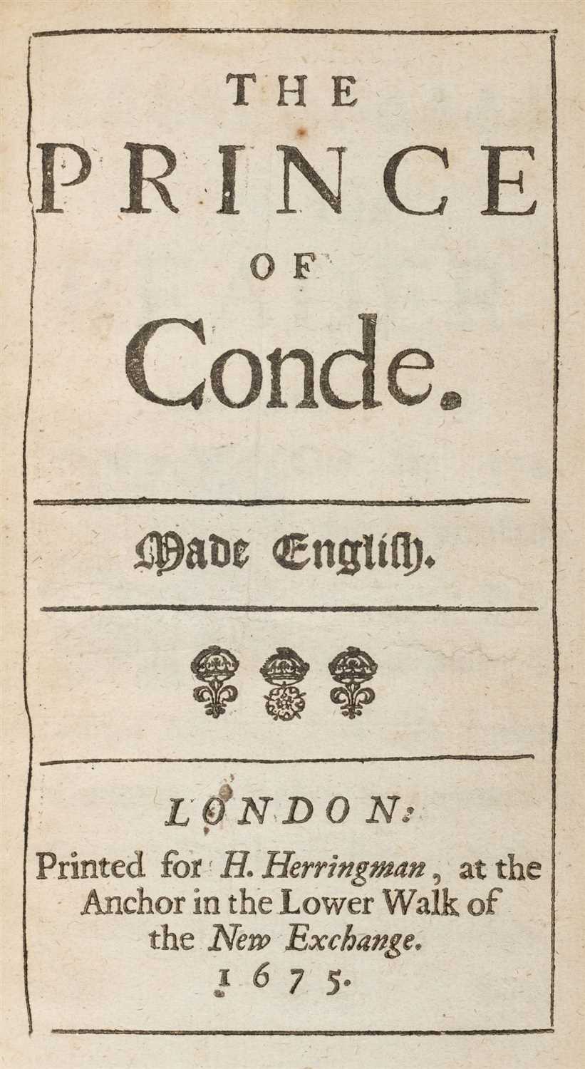 Lot 51 - Boursault (Edmé). The Prince of Conde, 1st edition in English, 1675