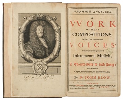 Lot 112 - Blow (John). Amphion Anglicus, 1700