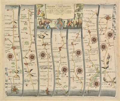 Lot 177 - Ogilby (John). The Road from Oxford to Chichester, [1675 or later]