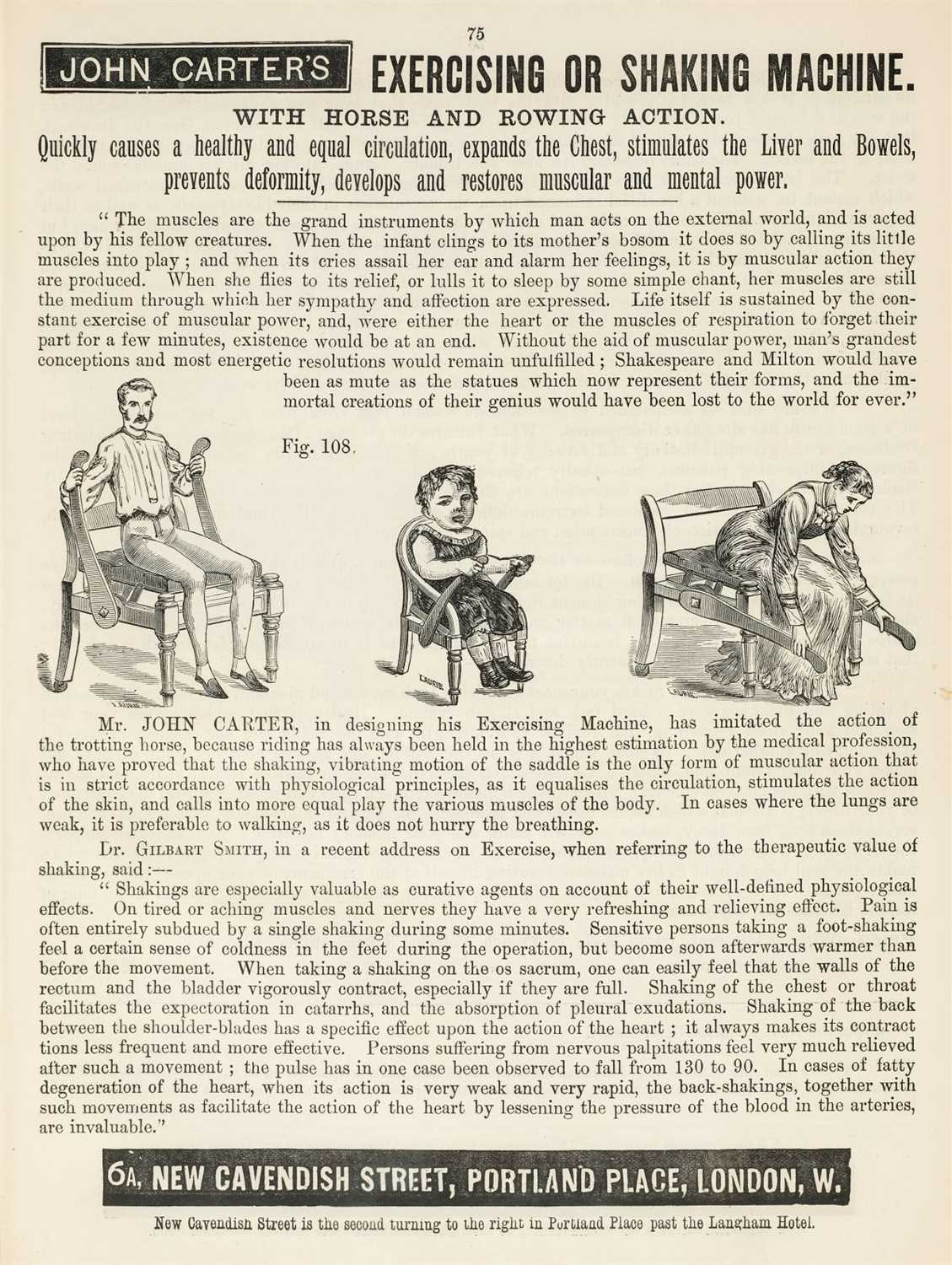 Lot 389 - Trade Catalogue. John Carter's Illustrated Catalogue of Invalid Furniture and Bath Chairs, 1889