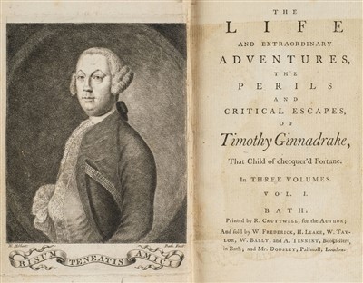 Lot 256 - Fleming (Francis). The Life and Extraordinary Adventures of Timothy Ginnadrake, 1771
