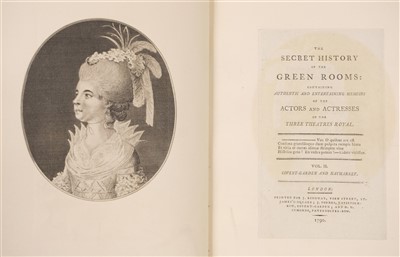 Lot 300 - Haslewood (Joseph). The Secret History of the Green Rooms, 1st edition, 1790