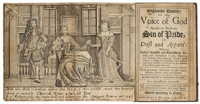Lot 69 - Englands Vanity: or the Voice of God Against the Monstrous Sin of Pride, in Dress and Apparel, 1683