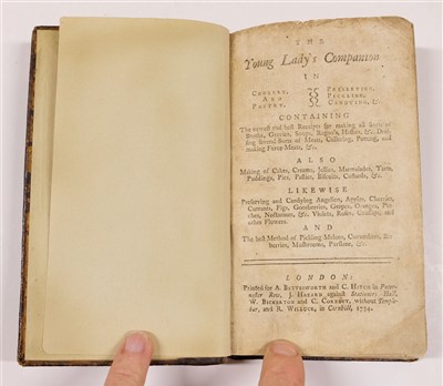Lot 168 - Young Lady's Companion, 1734