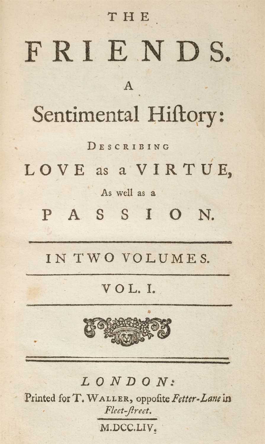 Lot 212 - Guthrie (William). The Friends. A Sentimental History, 1754
