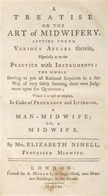 Lot 230 - Nihell (Elizabeth). A Treatise on the Art of Midwifery, 1st edition, 1760
