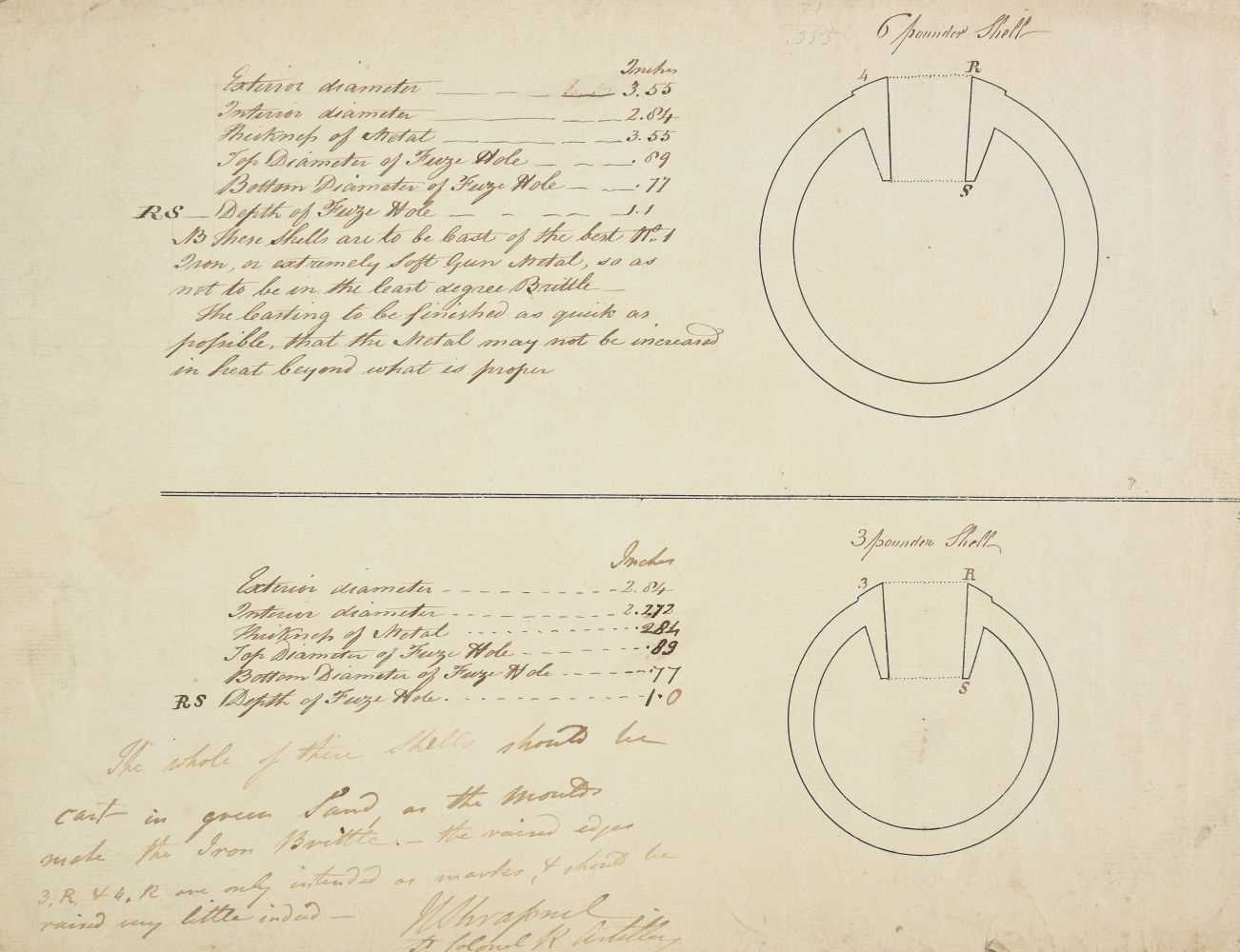 Lot 260 Shrapnel Henry 1761 1842 Original Pen