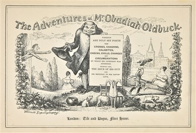 Lot 511 - Topffer (Rodolphe). The Adventures of Mr Obadiah Oldbuck, 1st English edition, [1841]
