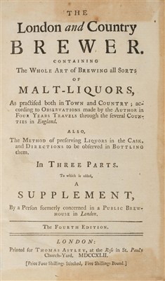 Lot 188 - Ellis (William). The London and Country Brewer, 1742