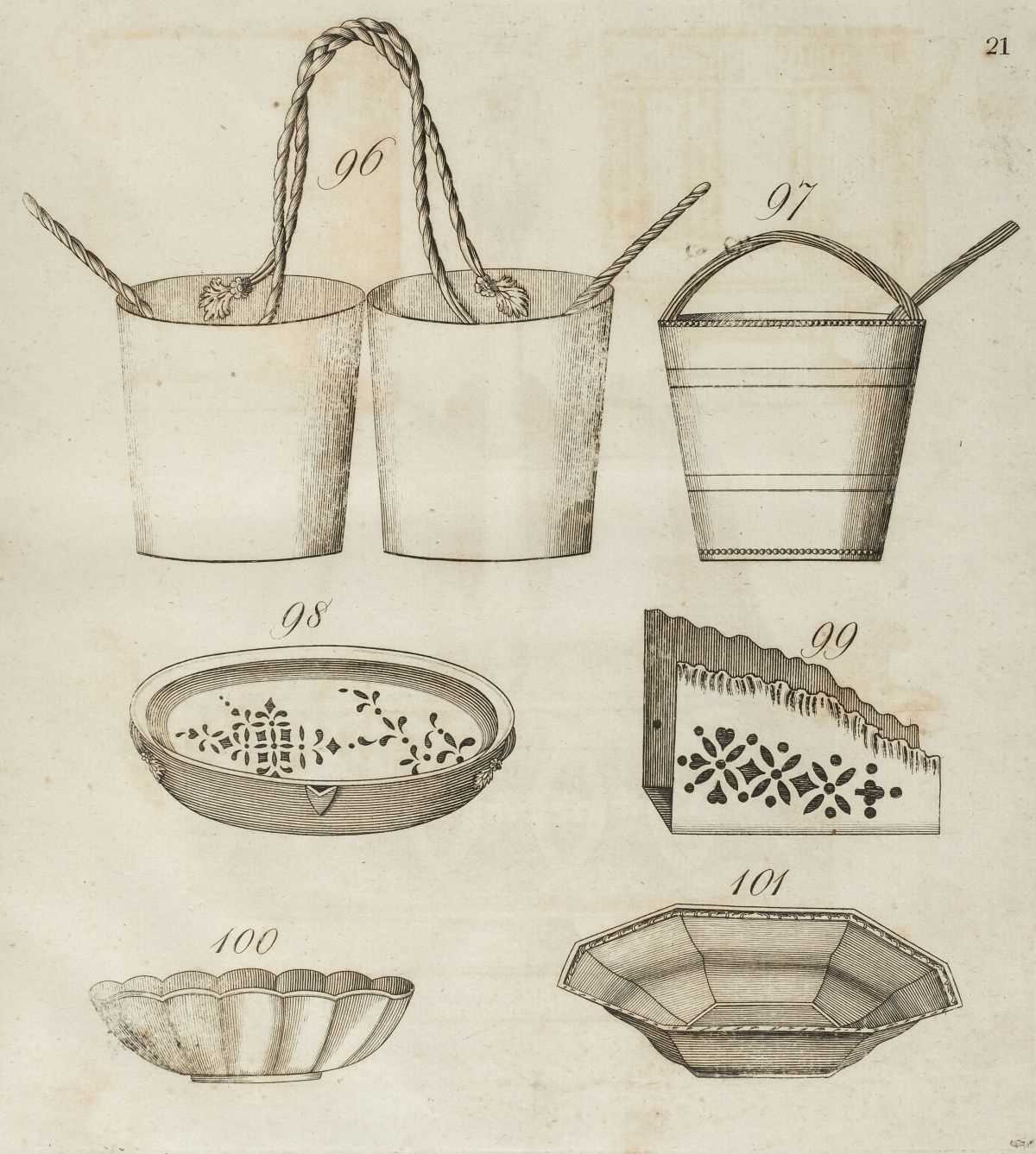 Lot 315 - Leeds Pottery Pattern Book. Designs of Sundry Articles, 1794