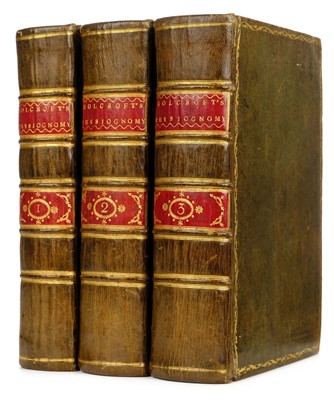 Lot 296 - Lavater (Johann Caspar). Essays on Physiognomy, green morocco binding, 1789