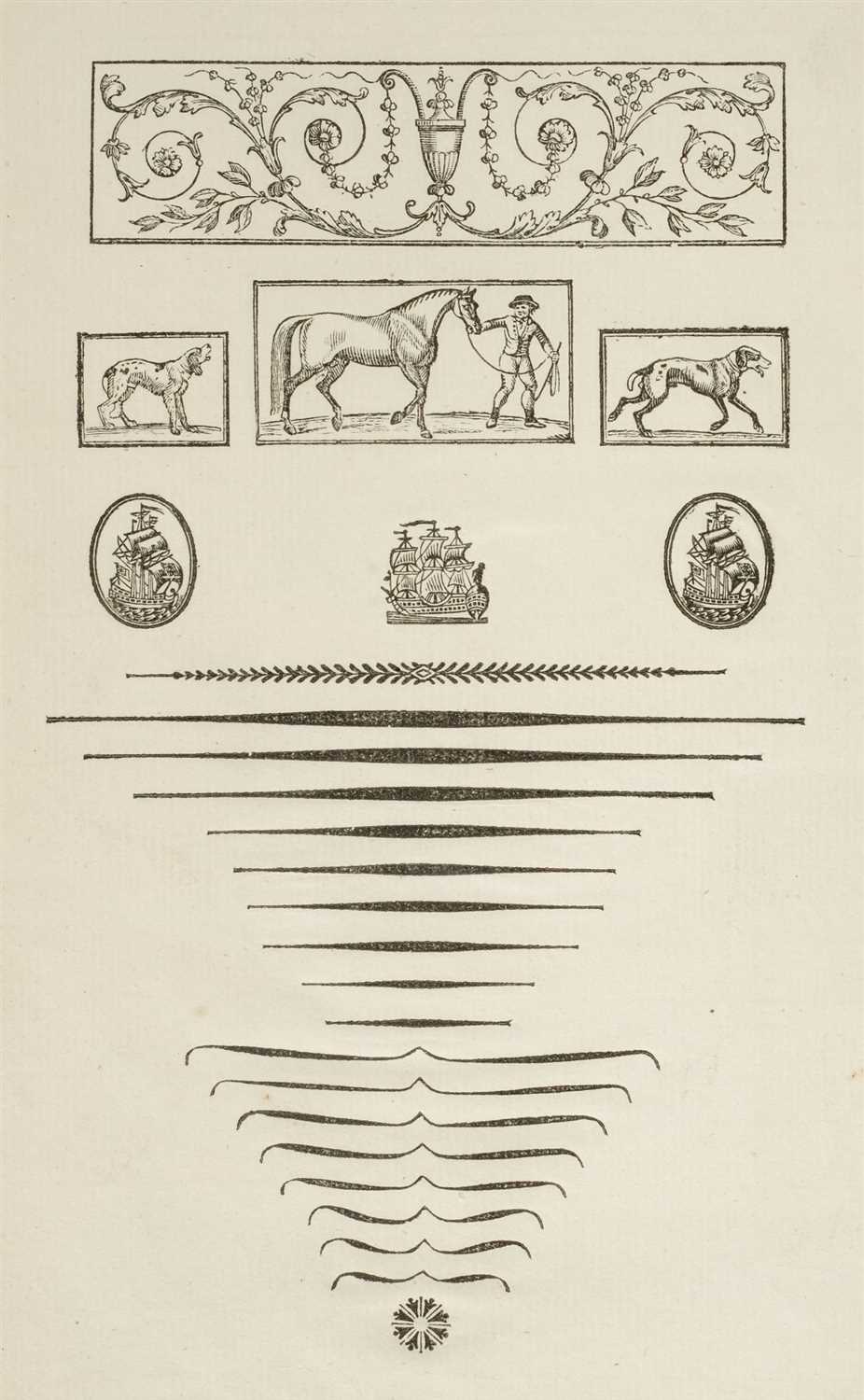 Lot 298 - Type Specimen. A Specimen of Printing Types, Alexander Wilson and Sons, Glasgow, 1789