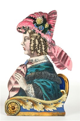 Lot 513 - Comic Girl. Amusement with a Swinging Pendulum Figure..., 1850s