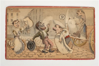 Lot 513 - Comic Girl. Amusement with a Swinging Pendulum Figure..., 1850s