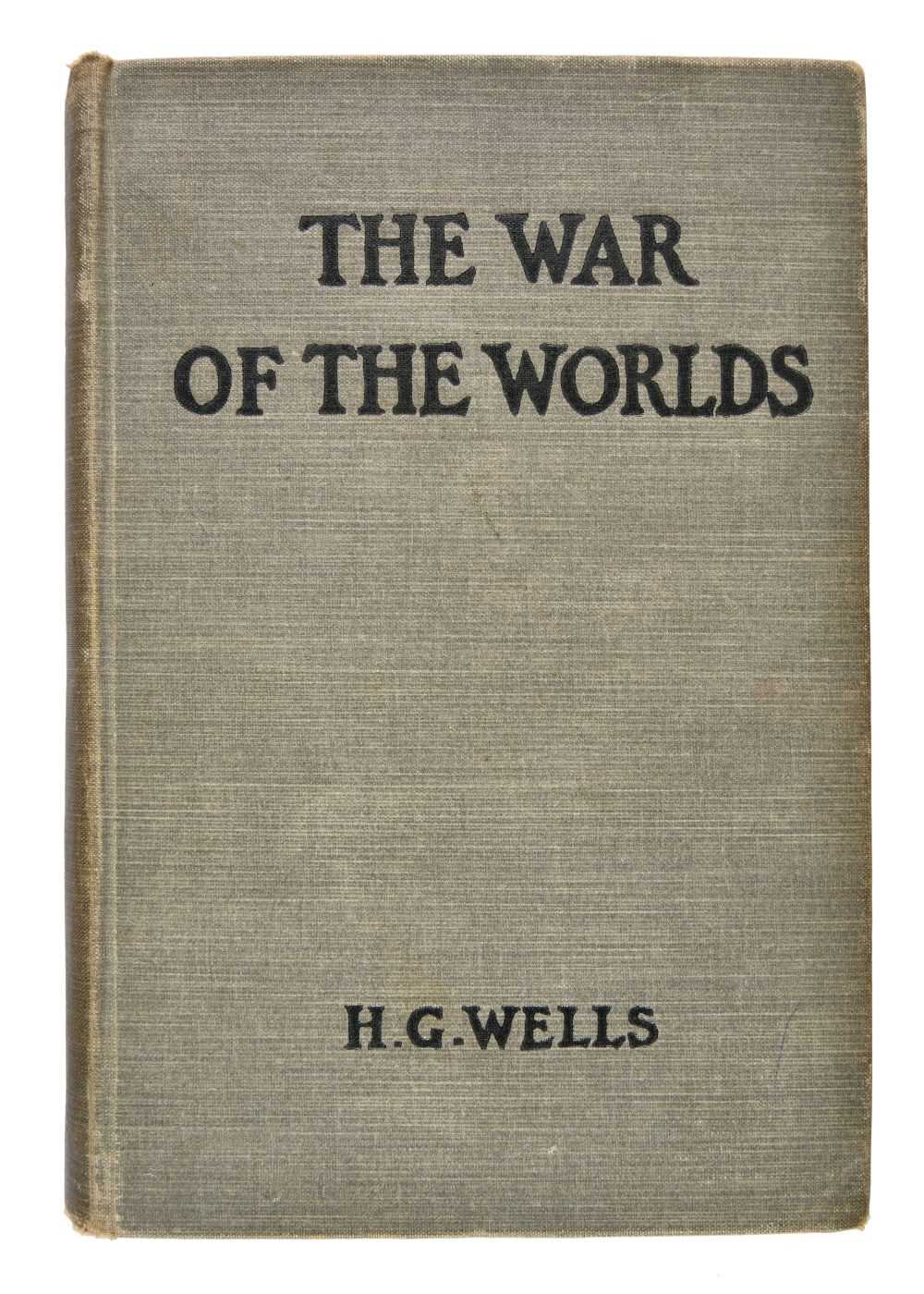 Lot 755 - Wells (H. G.) The War of the Worlds, 1st edition, 1898, signed with a portrait