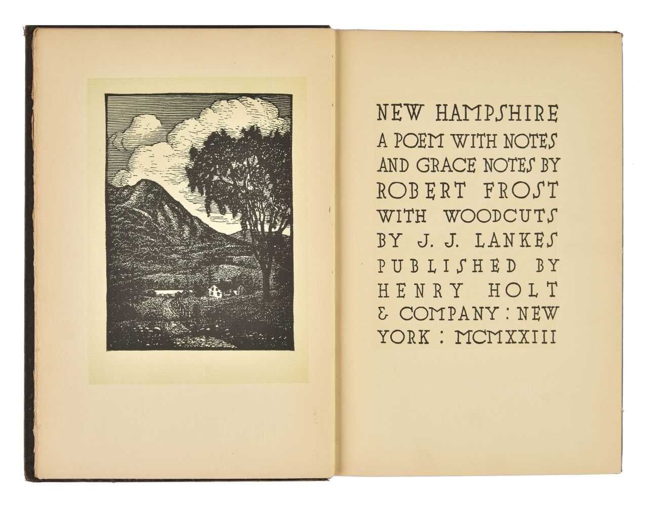 Lot 698 - Frost (Robert). New Hampshire. A Poem with Notes and Grace Notes, 1923
