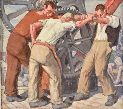 Lot 334 - Dearden (Harold, 1888-1962). Workmen, circa 1930s