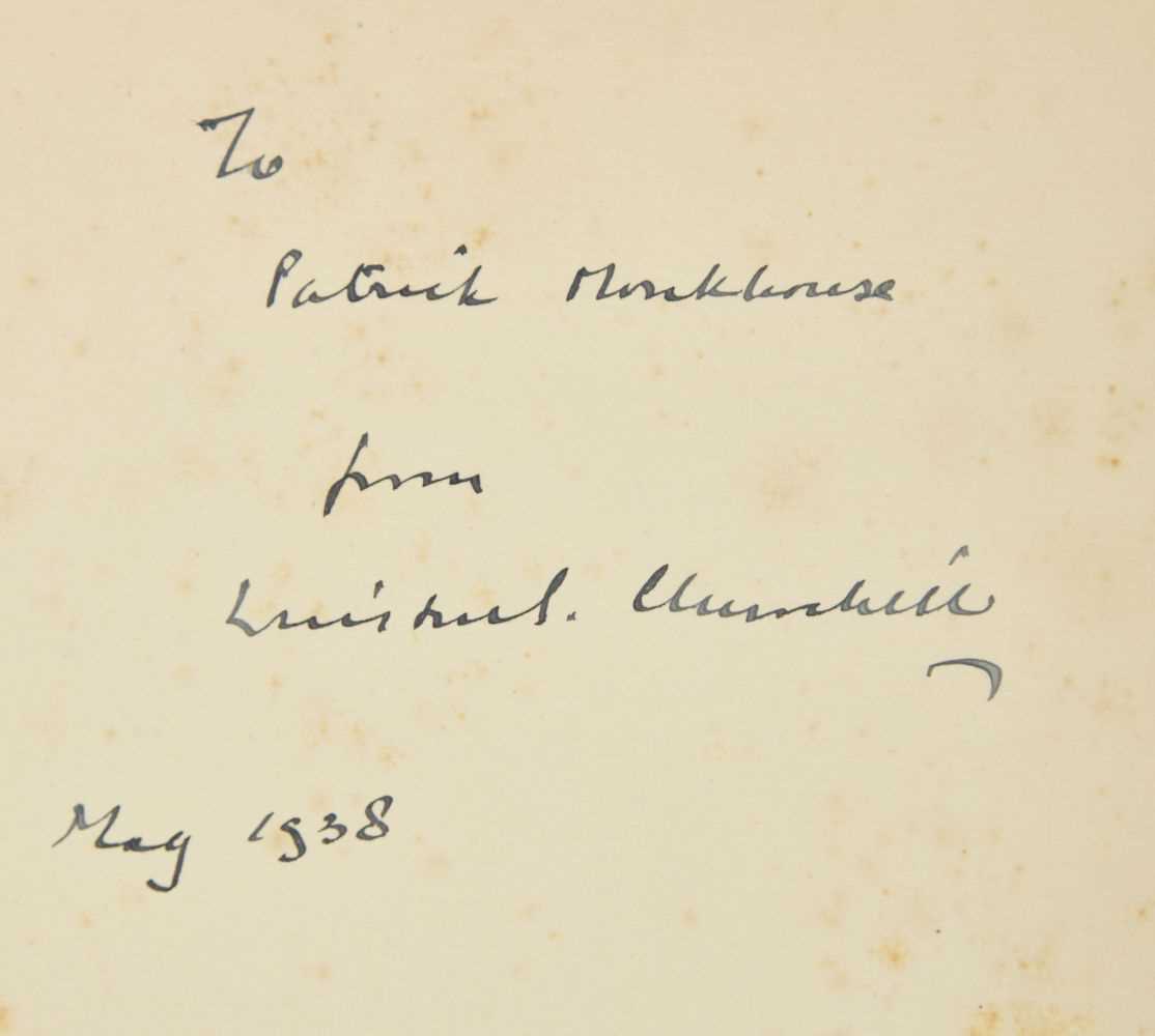 Lot 8 - Churchill (Winston S.) My Early Life, 1937 reprint, inscribed