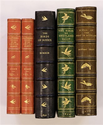 Lot 95 - Mudie (Robert). The Feathered Tribes of the British Islands, 1st edition, 1834 [and others]