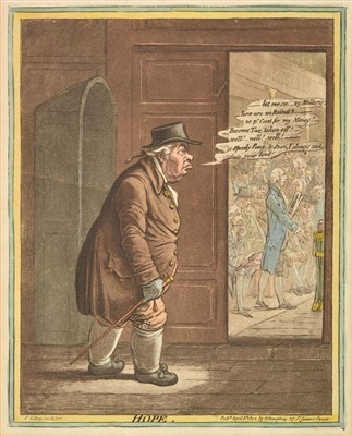 Lot 207 - Gillray (James). Hope [and] Despair, 1802