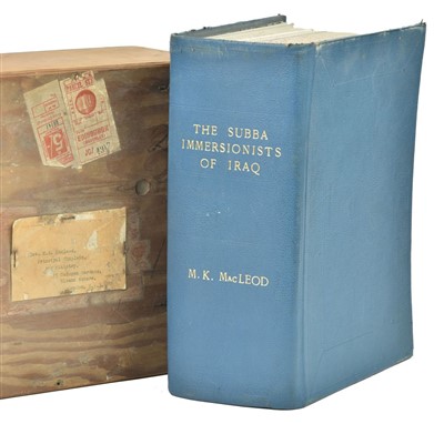 Lot 23 - MacLeod (Murdo Kennedy). 'The Subba Immersionists of Iraq', c.1950, original typescript