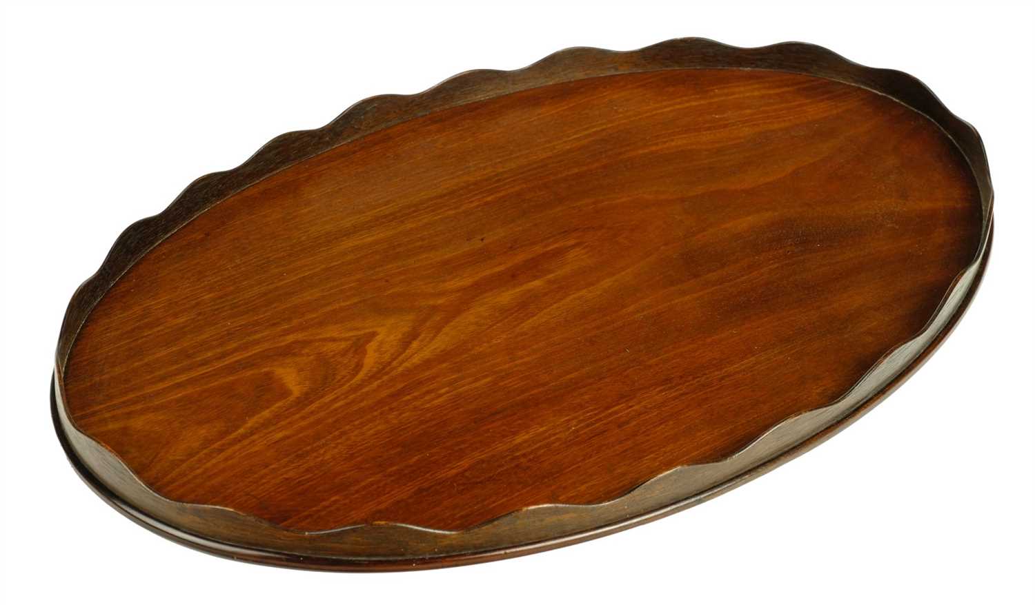 Lot 78 - Tray. An Edwardian mahogany tray in the George III style