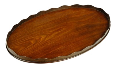 Lot 78 - Tray. An Edwardian mahogany tray in the George III style