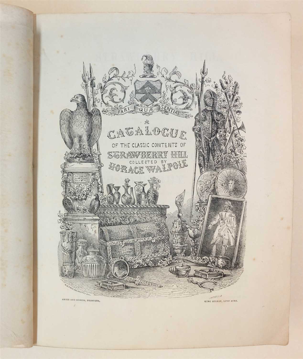 Lot 89 - Auction catalogue. Catalogue of the Contents of Strawberry Hill, 1842