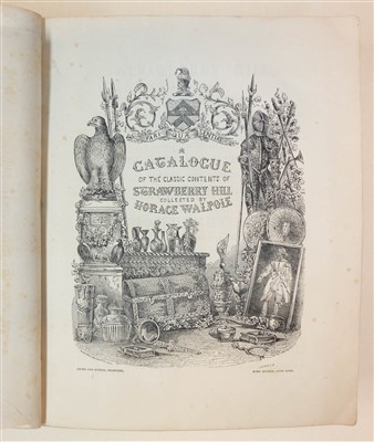 Lot 89 - Auction catalogue. Catalogue of the Contents of Strawberry Hill, 1842