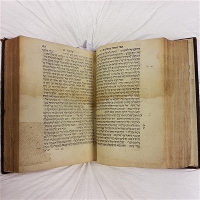 Lot 284 - Bible [Hebrew]. [The Old Testament, Antwerp: Christophe Plantin, 1580-82]