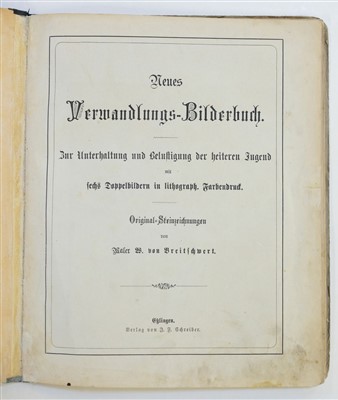 Lot 569 - Moveable. Neues Verwandlungs-Bilderbuch, [1875]