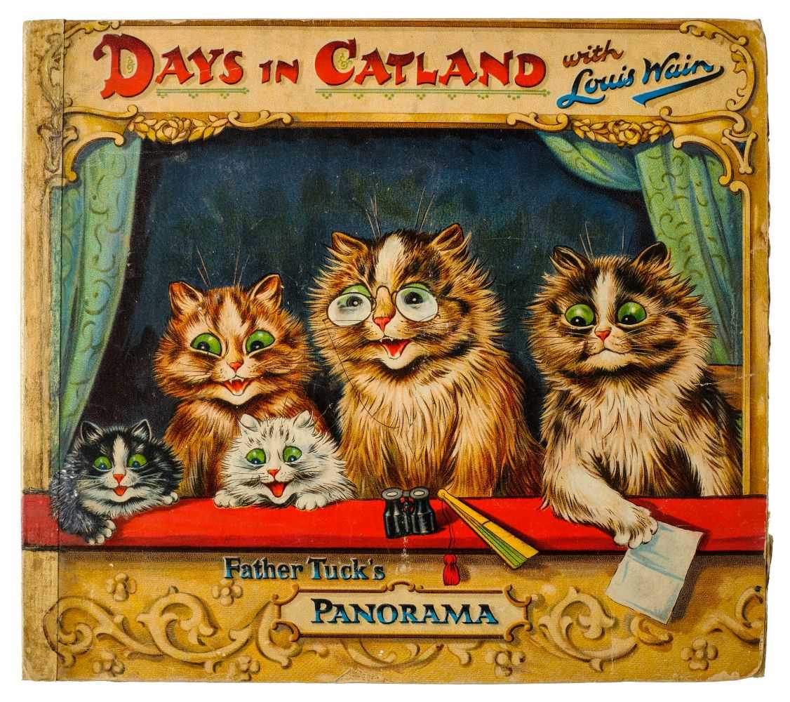 Lot 604 - Wain (Louis). Days in Catland with Louis Wain (Father Tuck's Panorama), [1895]