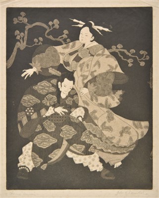 Lot 313 - Lowenthal (Julia H., active 1915-35). Chinese Dancers, 1930