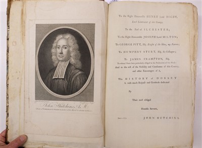 Lot 321 - Hutchins (John). The History and Antiquities of the County of Dorset, 2 volumes, 1774