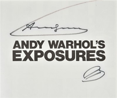 Lot 364 - Warhol (Andy, 1928-1987). Andy Warhol's Exposures, 1st UK edition, 1979