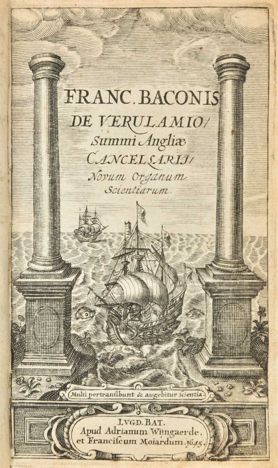 Lot 272 - Bacon (Francis). Novum Organum Scientiarum, 1648